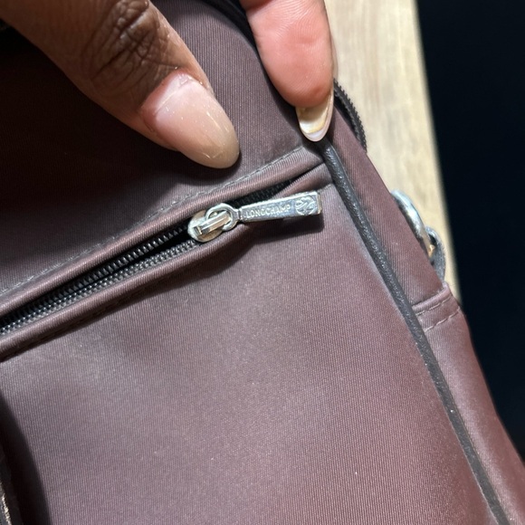 rare vibtage Longchamp Dark Brown purse - Picture 7 of 12